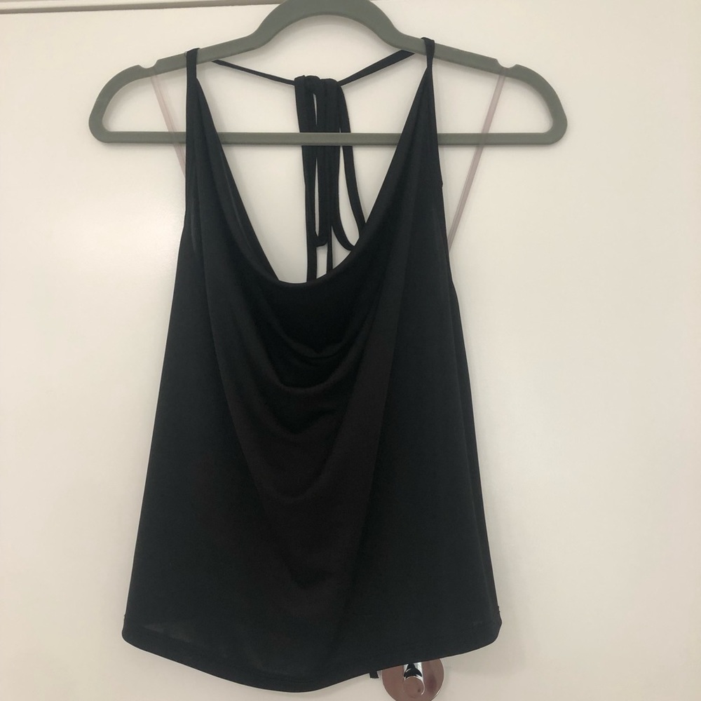 Boutique silk cowl neck top